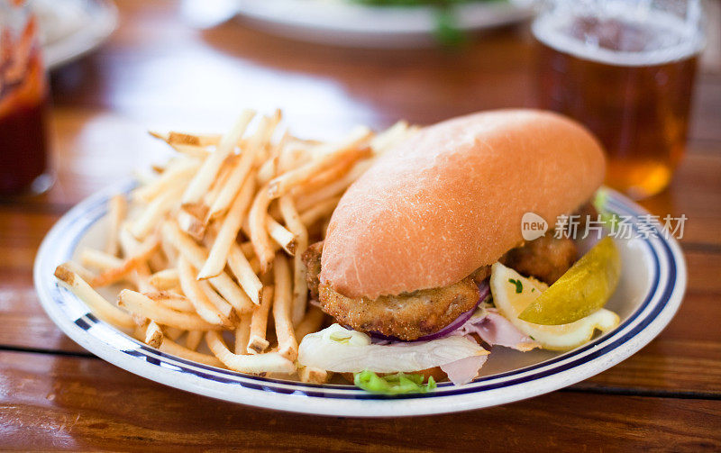 美食炸牡蛎Po Boy